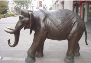 銅大象雕塑優(yōu)選，陸地?cái)[件，銅大象雕塑生產(chǎn)