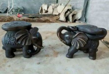 藝術(shù)大象雕塑優(yōu)選，城市裝飾，銅大象雕塑訂做