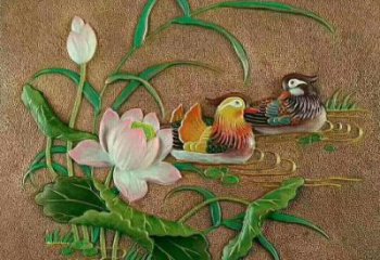 鴛鴦浮雕優(yōu)選，多彩藝術，景觀動物浮雕廠家