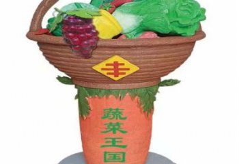 果籃雕塑標(biāo)準(zhǔn)，多彩藝術(shù)，景觀白菜果籃雕塑供應(yīng)