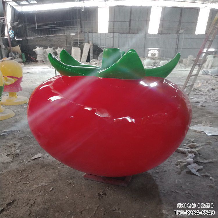 果籃雕塑展品，景觀概念，景觀番茄果籃雕塑優(yōu)選