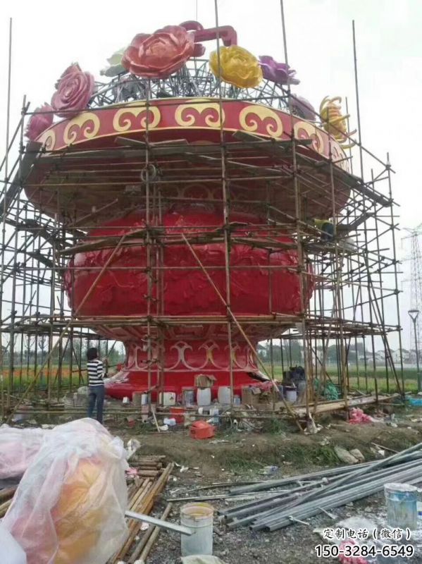 廣場(chǎng)花籃雕塑供求，露天雕塑，企業(yè)不銹鋼花籃雕塑標(biāo)準(zhǔn)