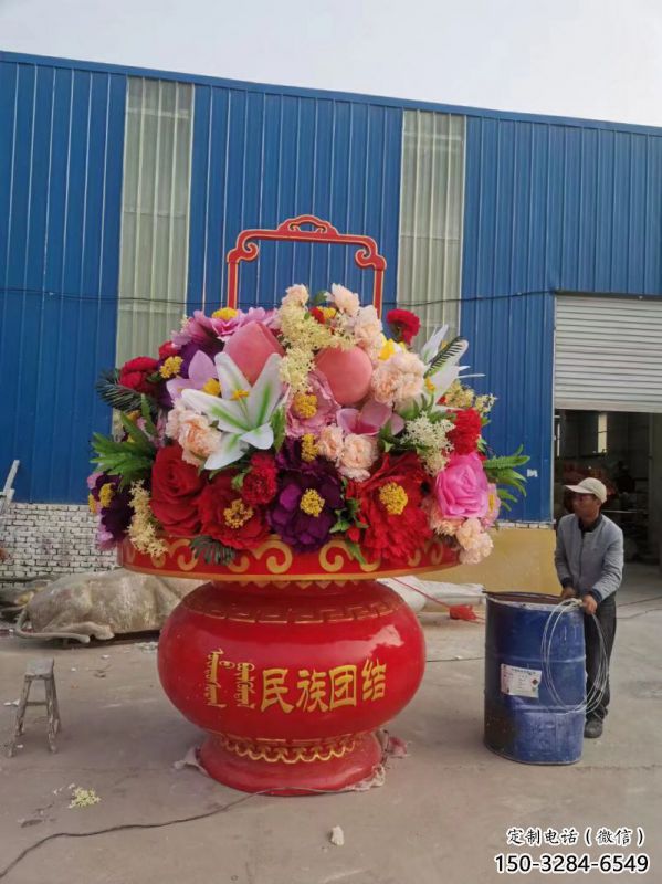 景觀花籃雕塑造型選用，美陳雕塑，抽象公園花籃雕塑標(biāo)準(zhǔn)