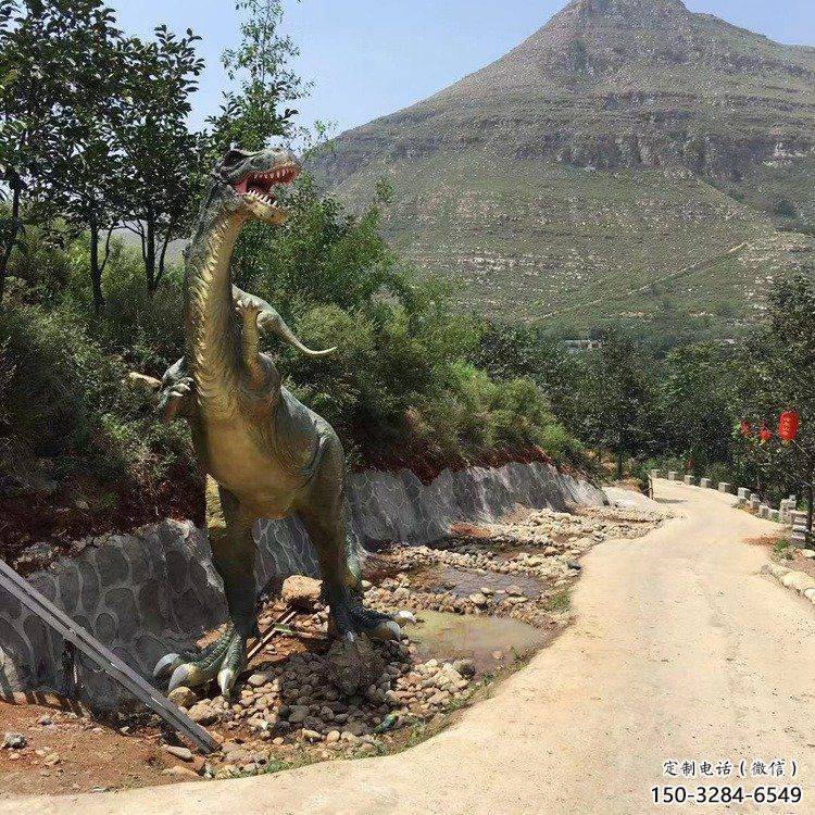 景觀恐龍雕塑制造商，公園雕塑，玻璃鋼恐龍雕塑供給