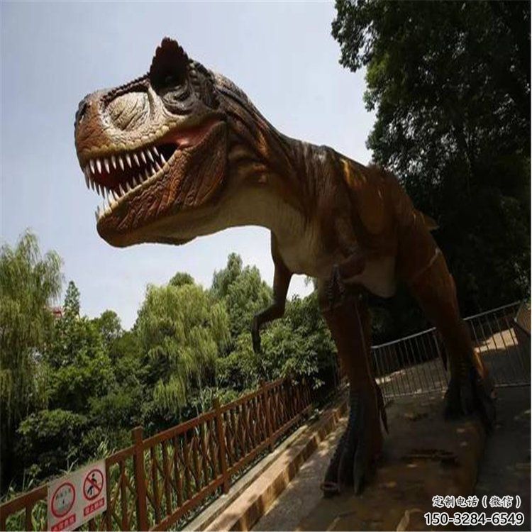 恐龍雕塑觀賞型，露天雕塑，玻璃鋼恐龍雕塑訂做