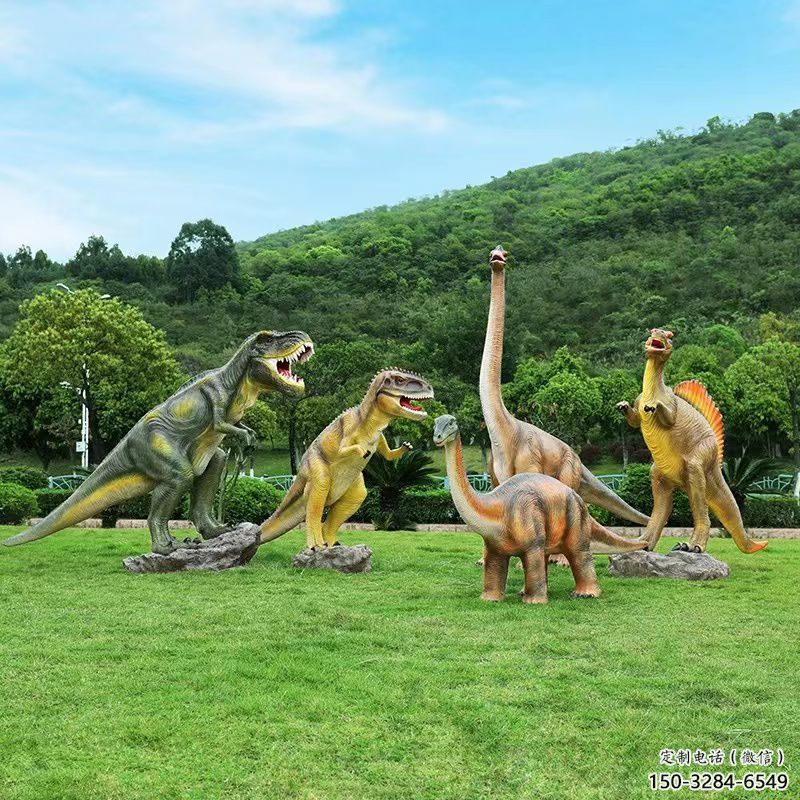 恐龍雕塑優(yōu)選，城市裝飾，展示玻璃鋼恐龍雕塑定做