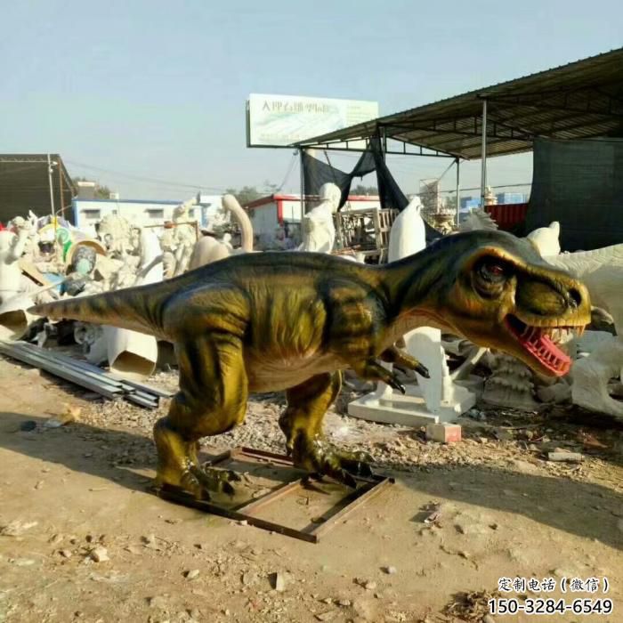 園林恐龍雕塑供求，景觀雕塑，發(fā)聲恐龍雕塑制造商