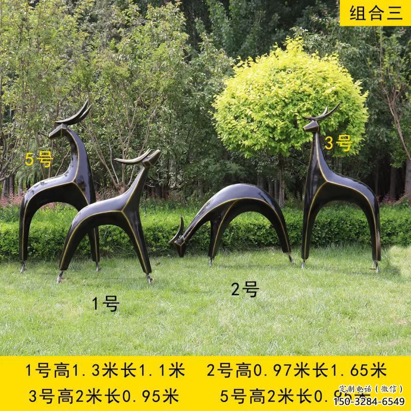 景觀小鹿雕塑精選，街道標(biāo)識(shí)，抽象小鹿雕塑指用