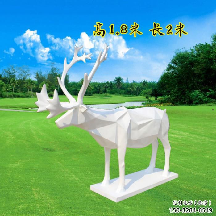 藝術(shù)小鹿雕塑選定，切面工藝，景觀小鹿雕塑預(yù)定