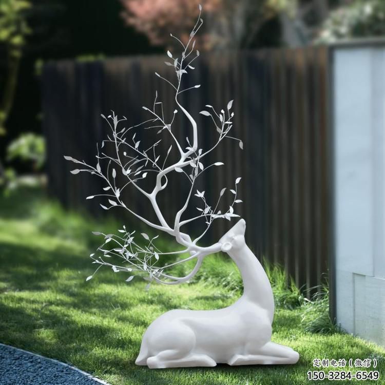 梅花鹿雕塑制造商，戶(hù)外雕塑，仿真梅花鹿雕塑供給