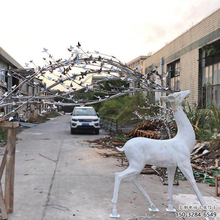 梅花鹿雕塑優選，室外雕塑，仿真梅花鹿雕塑優選