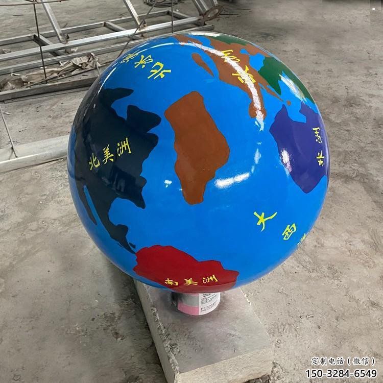 地球雕塑承接，廣場系列，主題不銹鋼地球雕塑標準