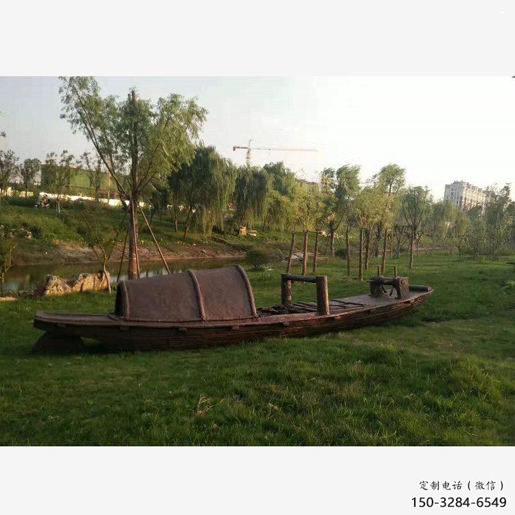 銅船雕塑承接，街頭藝術，小船銅雕塑廠家制作