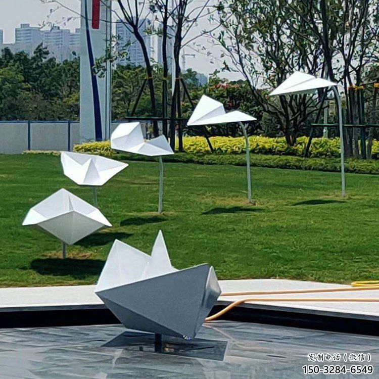 紙船雕塑標(biāo)準(zhǔn)，街頭藝術(shù)，廣場折紙船雕塑通用
