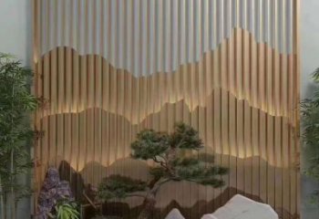 美陳裝飾景墻雕塑，背景墻美陳雕塑