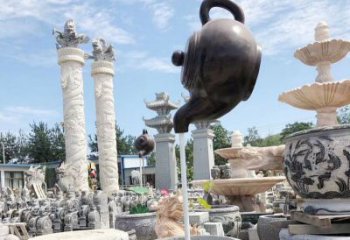水景吊壺雕塑，多彩藝術(shù)，抽象景觀吊壺雕塑生產(chǎn)商