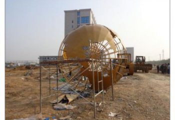 地球儀雕塑供求，白鋼構件，烤漆地球儀雕塑制造廠家