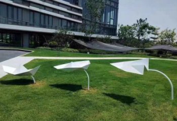 紙船雕塑訂做，彩鋼制作，民俗折紙船雕塑優選