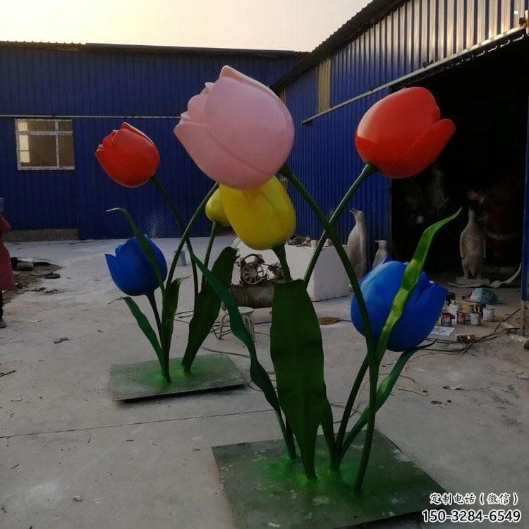 郁金香雕塑精選，景觀概念，不銹鋼郁金香雕塑制作