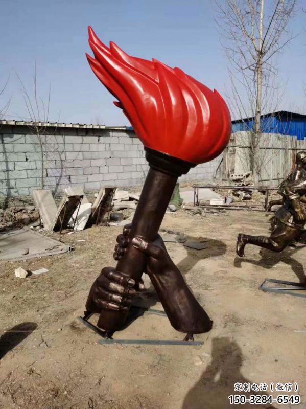 火炬雕塑通用，花園小品，不銹鋼火炬雕塑優(yōu)價