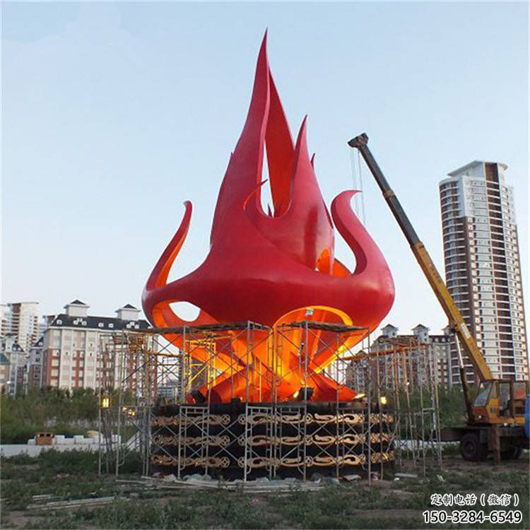 火炬雕塑優選，陸地擺件，不銹鋼火炬雕塑供應