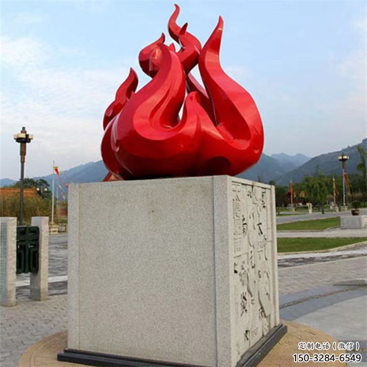 景觀火焰雕塑供需，廣場雕塑，不銹鋼火焰雕塑定制