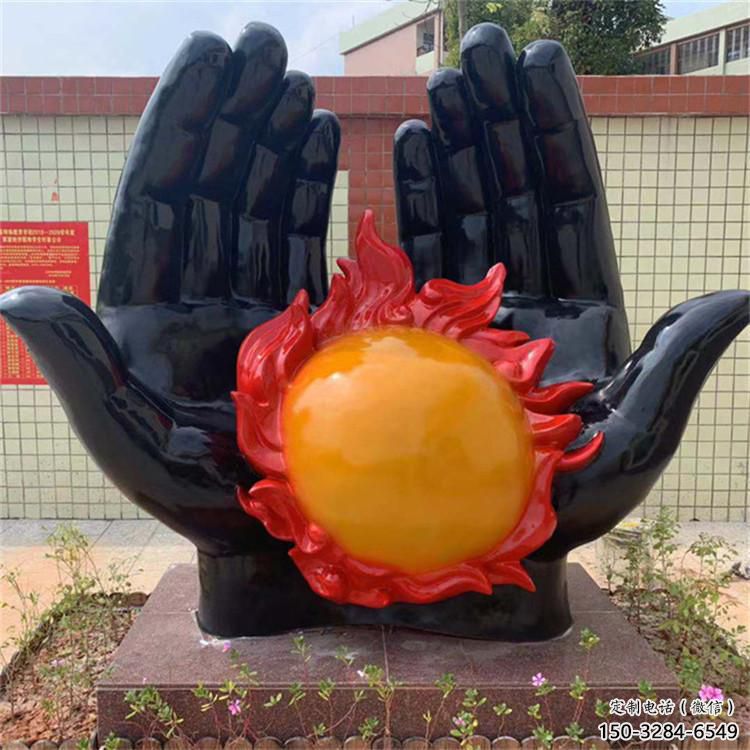 制造火球雕塑定價(jià)，地標(biāo)擺件，烤漆不銹鋼火球雕塑精選