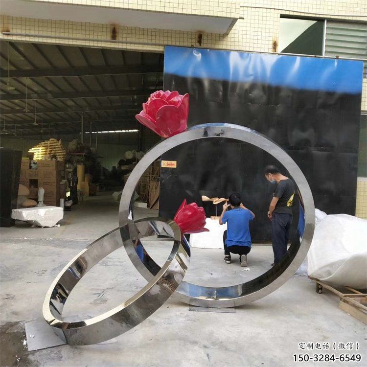 鉆戒雕塑通用，花園小品，廣場景觀鉆戒雕塑優(yōu)價