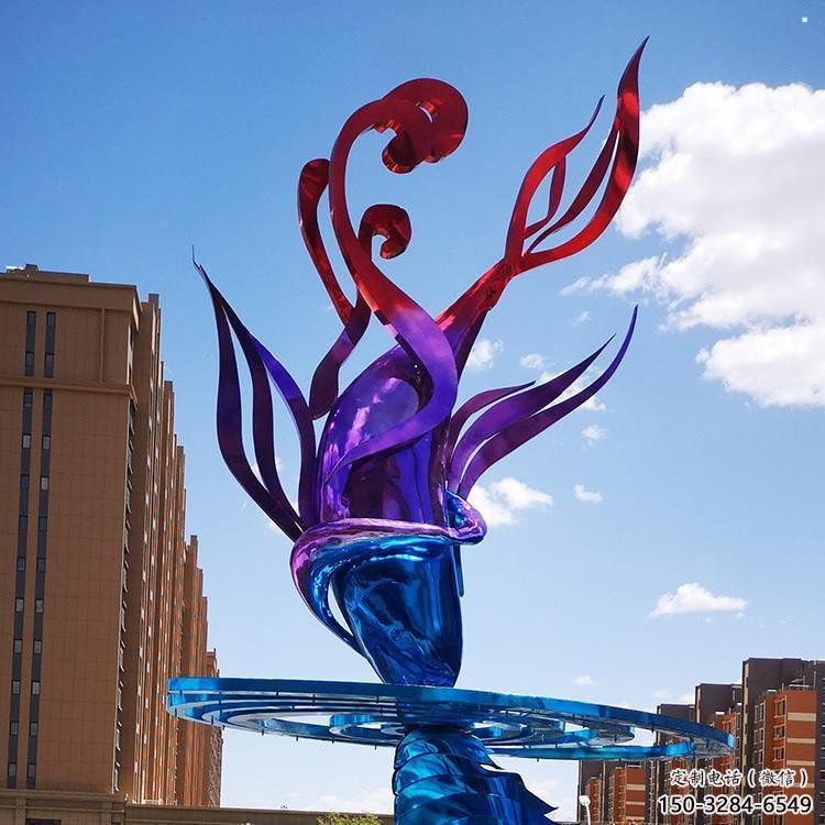 彩繪浪花雕塑