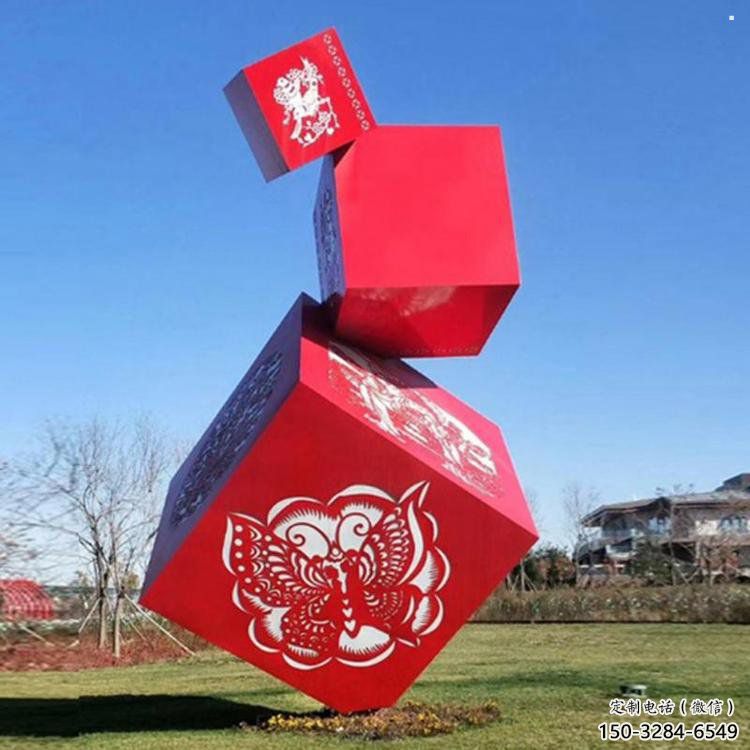 幾何體雕塑標準，景區案例，不銹鋼幾何體雕塑常用
