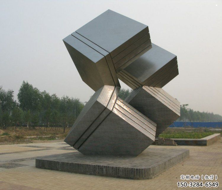 幾何體雕塑精選，室外雕塑，不銹鋼幾何體雕塑選定