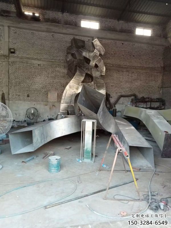 甲骨文雕塑工廠選用，街道標識，不銹鋼甲骨文雕塑批發