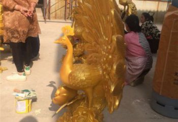 花園孔雀雕塑點擊，多彩藝術，銅孔雀雕塑承接