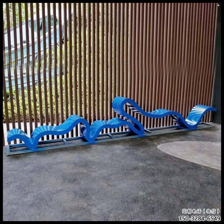 幾何藝術(shù)坐凳雕塑生產(chǎn)制作，抽象原理設(shè)計(jì)