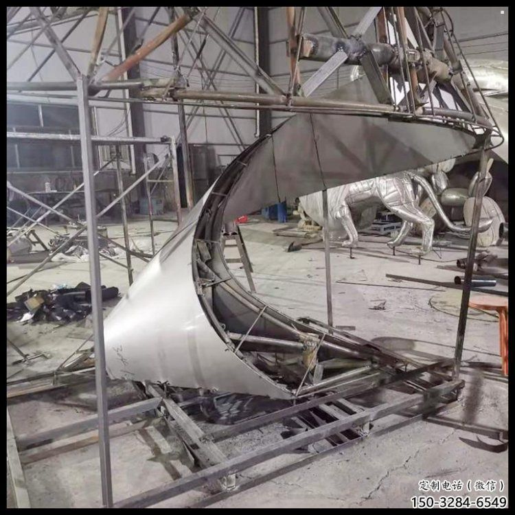 別墅區飄帶雕塑