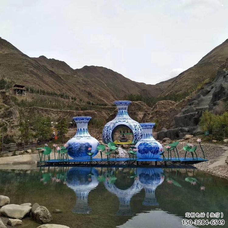 花瓶雕塑通用，街道標識，玻璃鋼花瓶雕塑承接