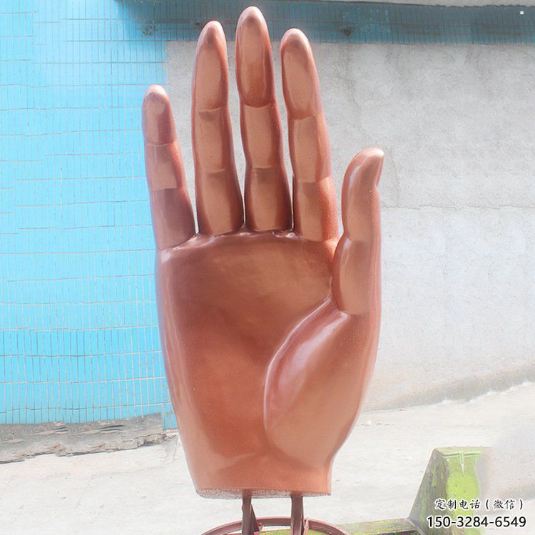 佛手雕塑供應(yīng)，地標(biāo)擺件，不銹鋼佛手雕塑制造廠家