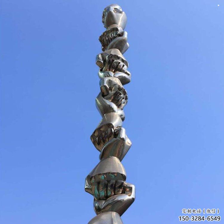 拳頭雕塑專供，露天雕塑，不銹鋼拳頭雕塑廠家選用