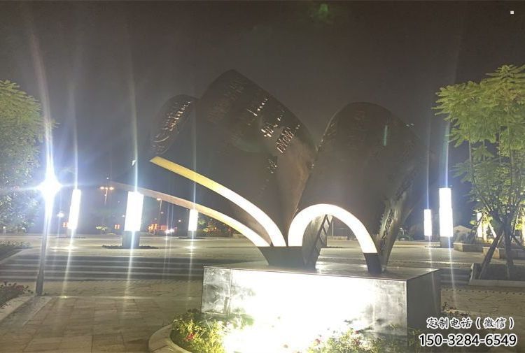 銅書籍雕塑指用，小區(qū)擺件，銅書籍雕塑制作廠家