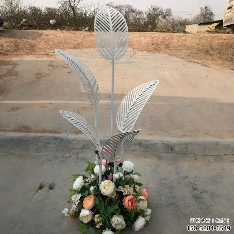 芭蕉葉雕塑供求，美陳雕塑，不銹鋼芭蕉葉雕塑制造