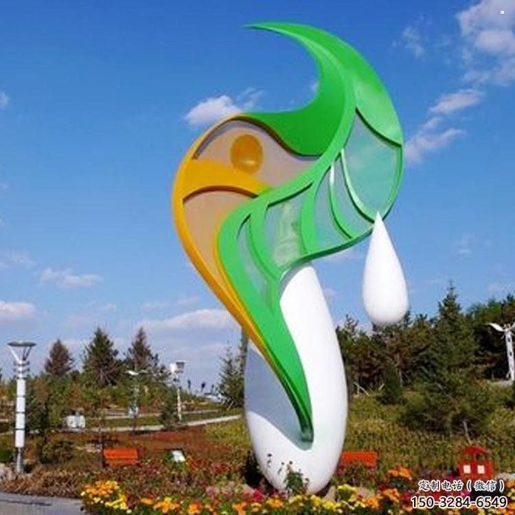 仿真樹葉雕塑供應，植物雕塑，彩繪仿真樹葉雕塑制造