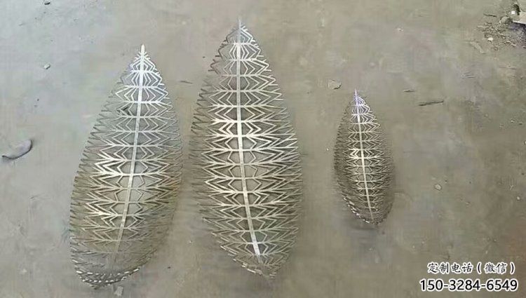 鏤空樹葉雕塑生產(chǎn)，街道標識，鏡面鏤空樹葉雕塑供應(yīng)