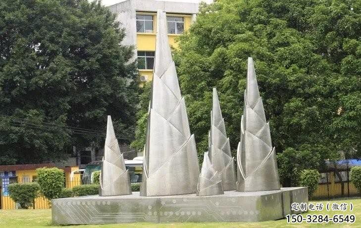 竹筍雕塑承接，景觀雕塑，不銹鋼竹筍雕塑廠家優價