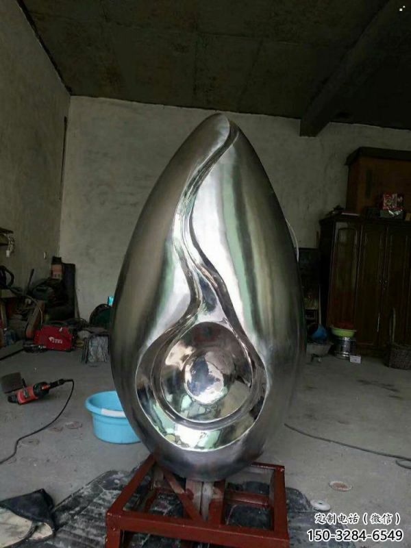 水滴雕塑承接，歐式風格，廣場不銹鋼水滴雕塑精選