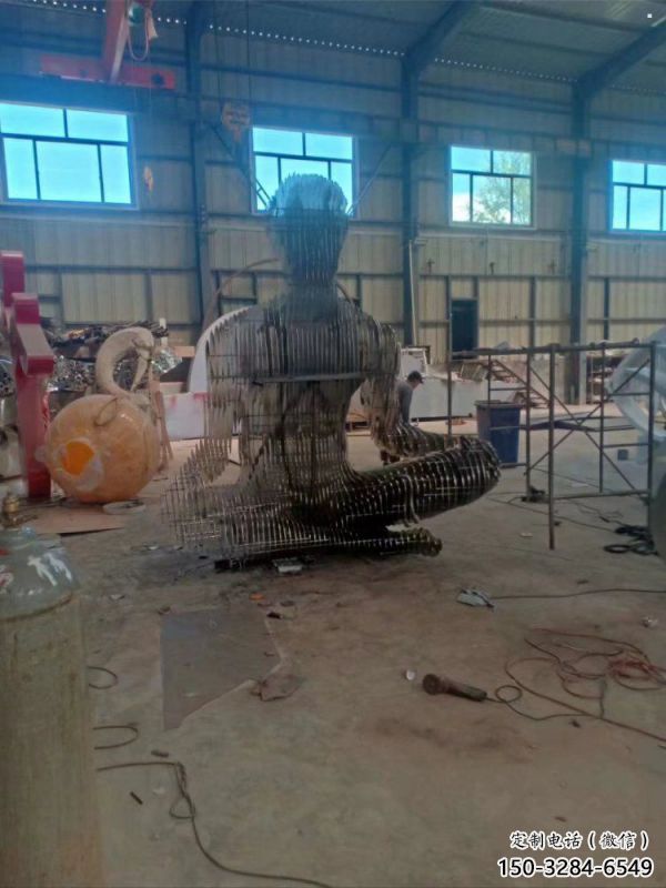 鏤空人物雕塑精選，露天雕塑，歐式鐵藝人物雕塑訂做