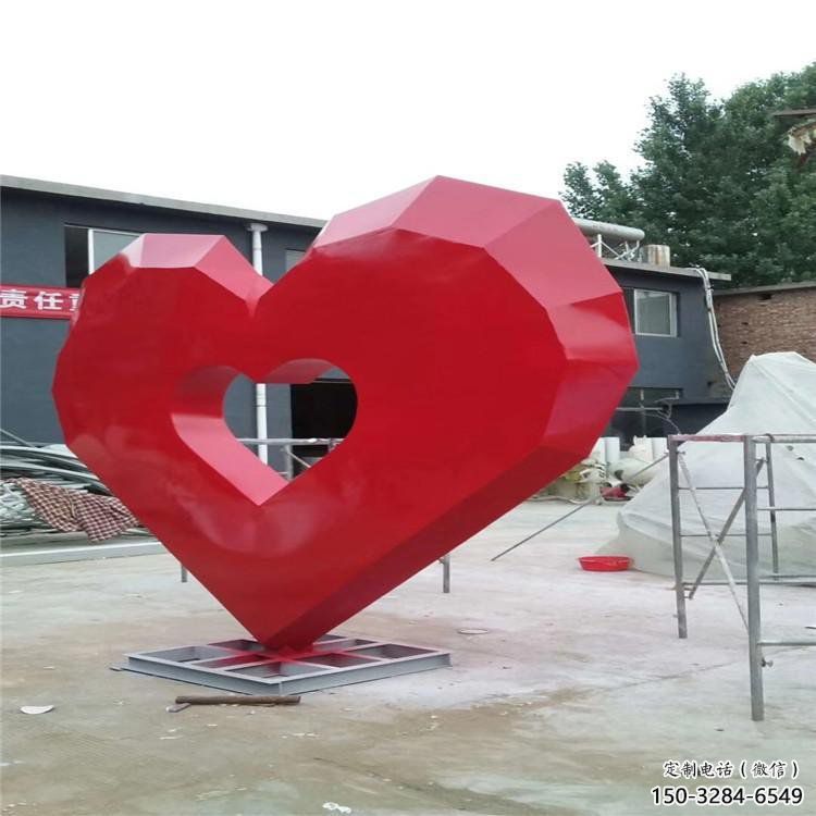 愛心雕塑精選，陸地擺件，不銹鋼愛心雕塑精品