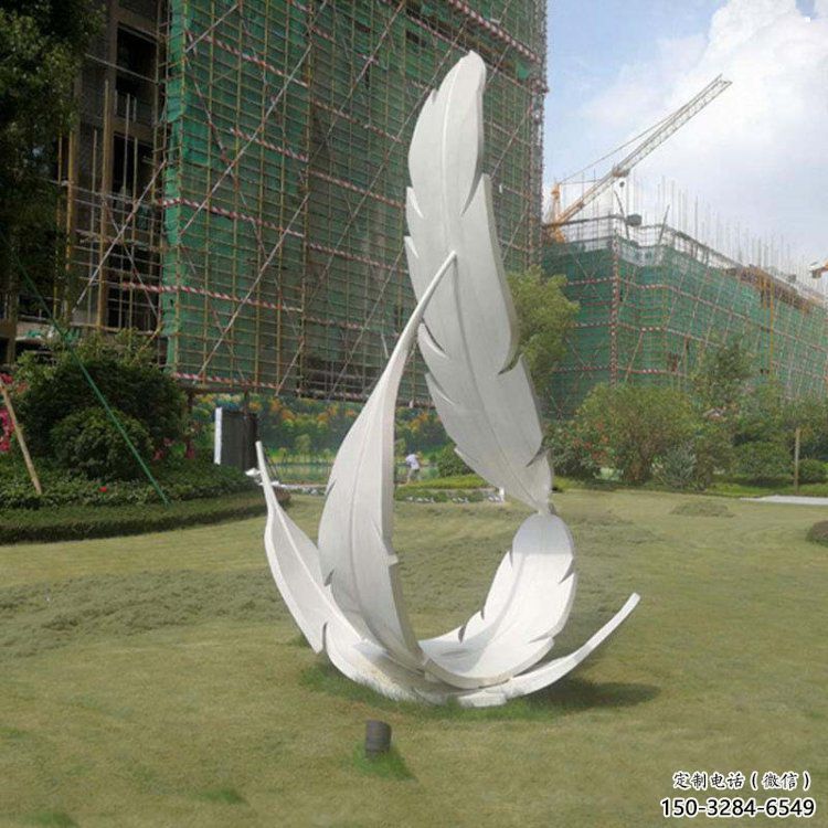 羽毛雕塑工廠標(biāo)準(zhǔn)，多彩藝術(shù)，景觀烤漆羽毛雕塑供應(yīng)