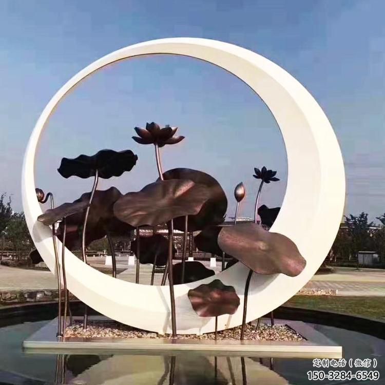 圓環(huán)雕塑供求，白鋼構(gòu)件，不銹鋼圓環(huán)雕塑觀賞型