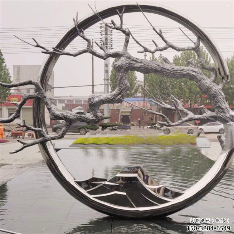 圓環(huán)樹(shù)雕塑供求，室外雕塑，不銹鋼圓環(huán)樹(shù)雕塑選定