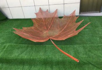 鏤空樹葉雕塑，景區(qū)雕塑，鐵藝樹葉雕塑廠家指用
